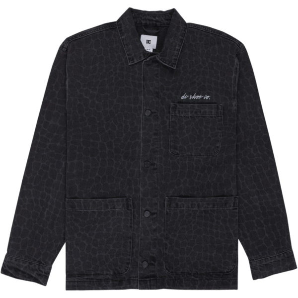 2026 DC Shoes Mens Hawkshaw Snake Overshirt EDYWT03278-KVJ6 - Laser Scales Snake